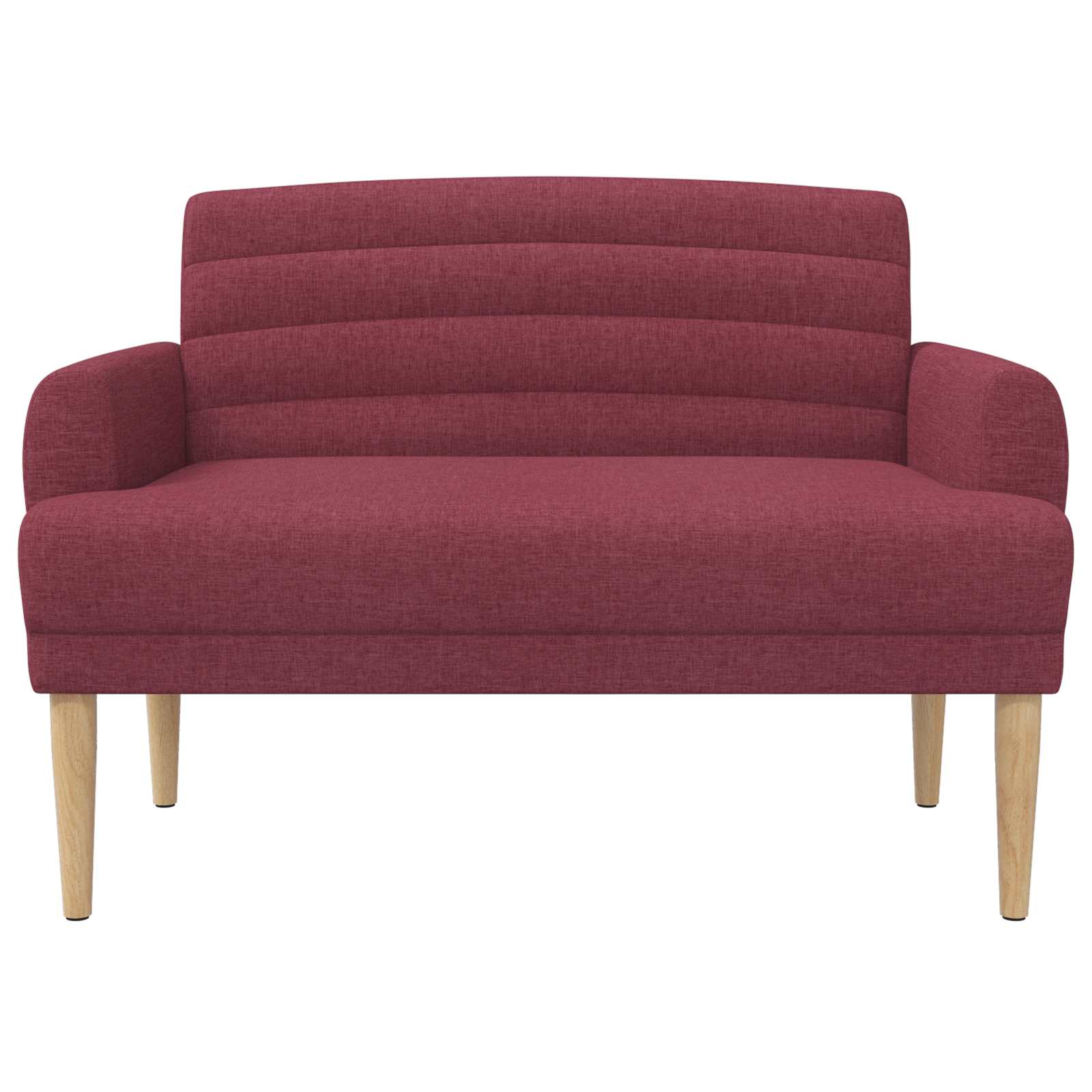 Loungebank met knopencomfort Wijnrood 116 x 67 x 80 cm Stof
