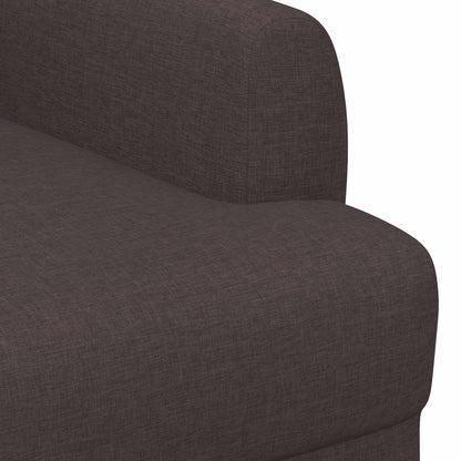 Loungebank met knopencomfort Donkerbruin 116 x 67 x 80 cm Stof