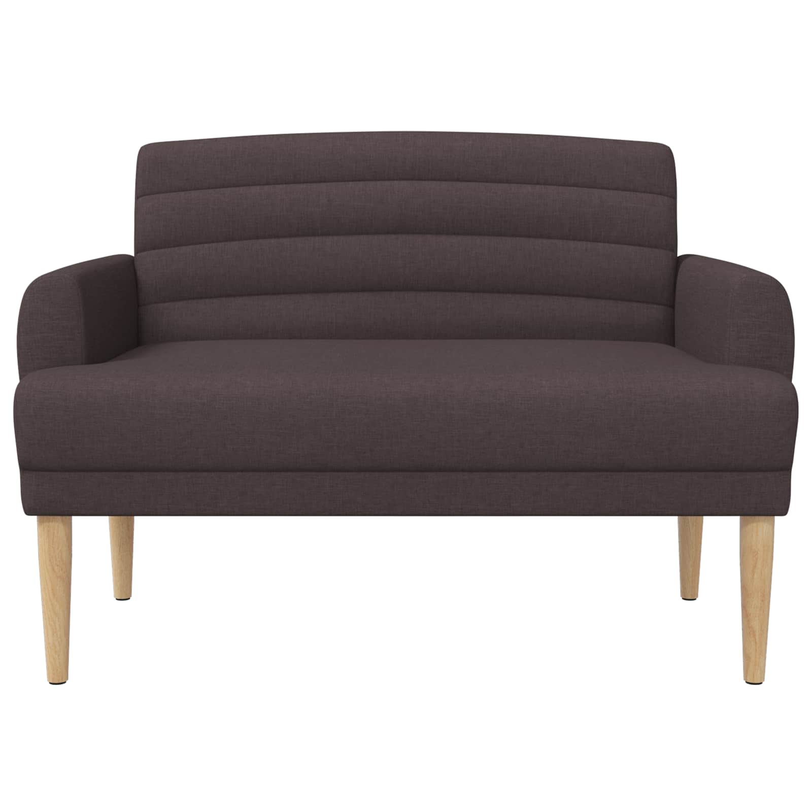 Loungebank met knopencomfort Donkerbruin 116 x 67 x 80 cm Stof
