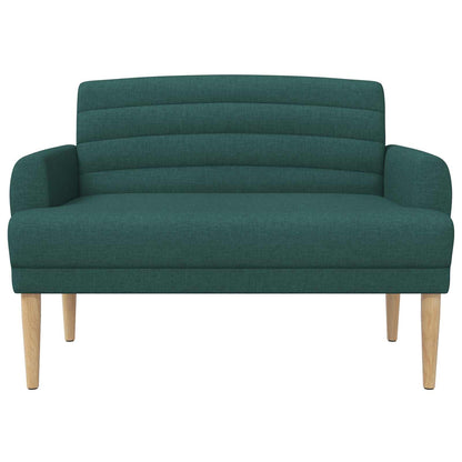 Loungebank met knopencomfort Donkergroen 116 x 67 x 80 cm Stof