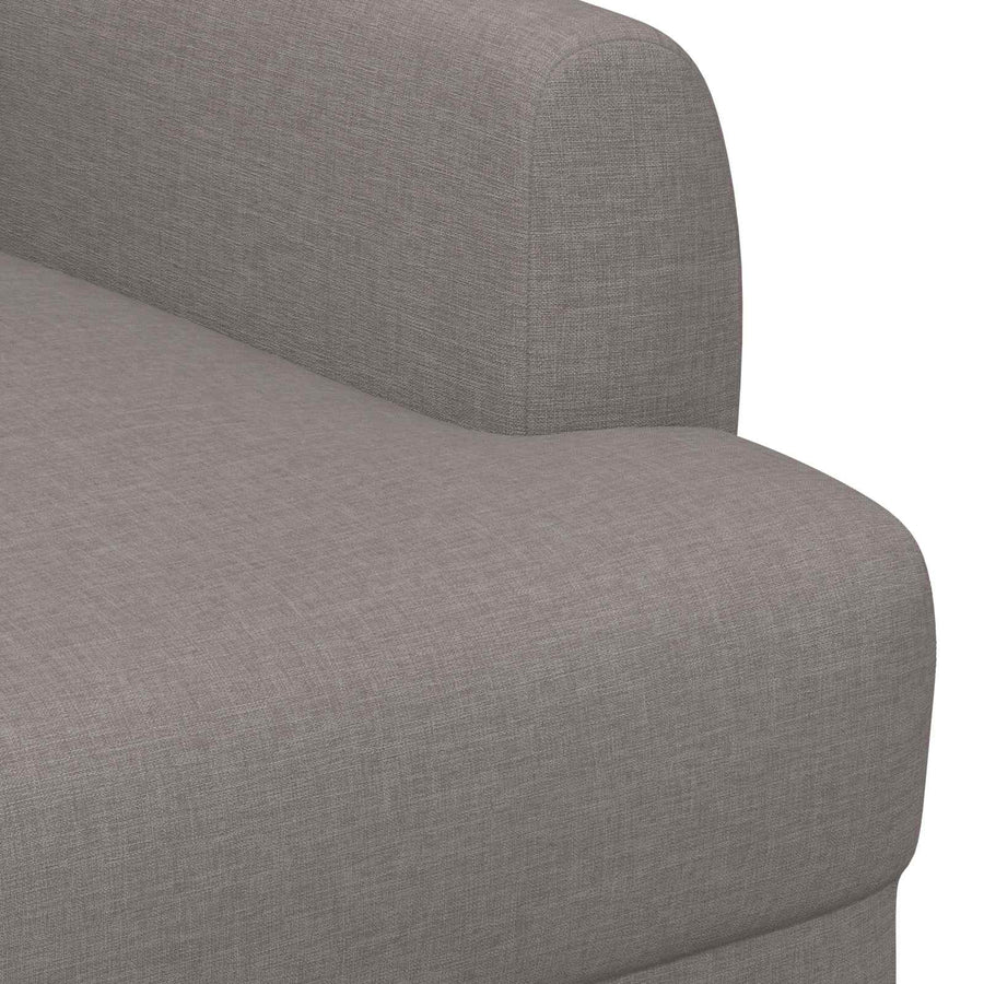 Loungebank met knopencomfort Taupe 116 x 67 x 80 cm Stof