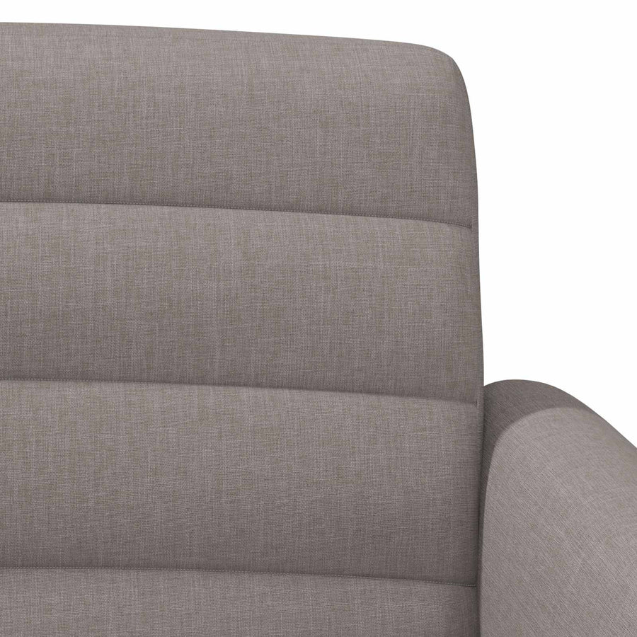 Loungebank met knopencomfort Taupe 116 x 67 x 80 cm Stof