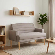 Loungebank taupe 116x67x80 cm