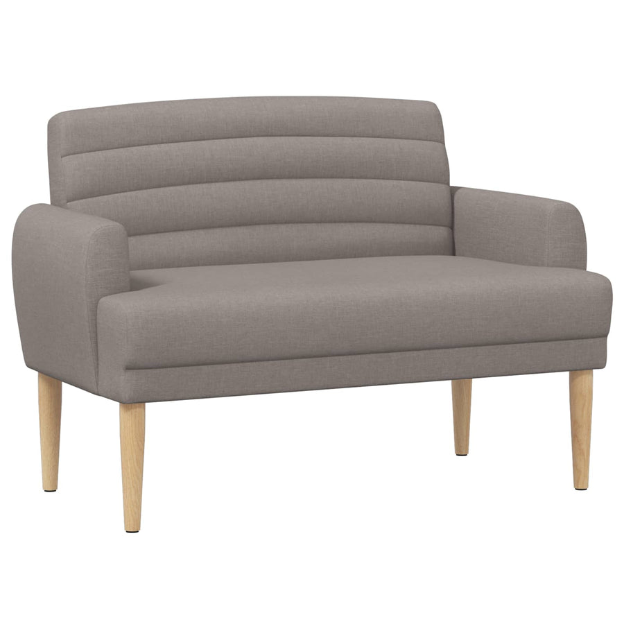 Loungebank met knopencomfort Taupe 116 x 67 x 80 cm Stof