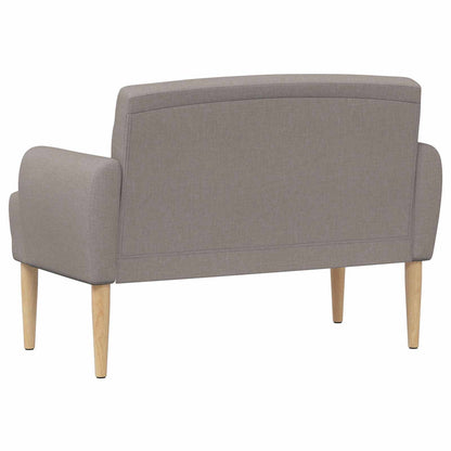 Loungebank met knopencomfort Taupe 116 x 67 x 80 cm Stof