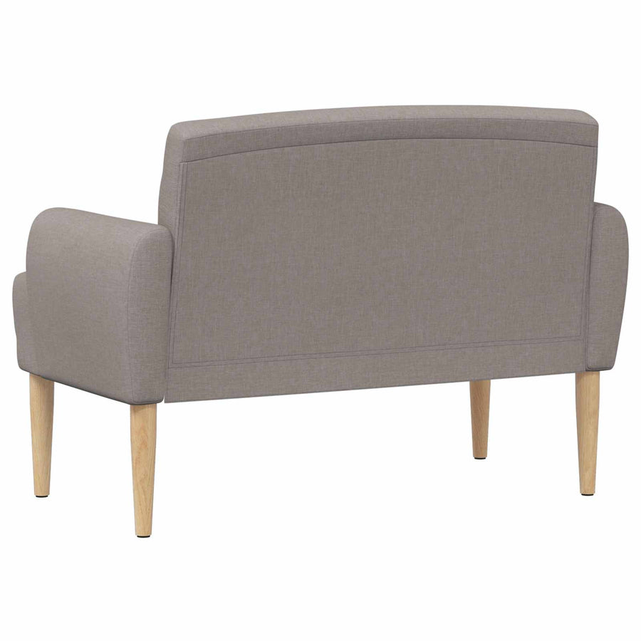 Loungebank met knopencomfort Taupe 116 x 67 x 80 cm Stof