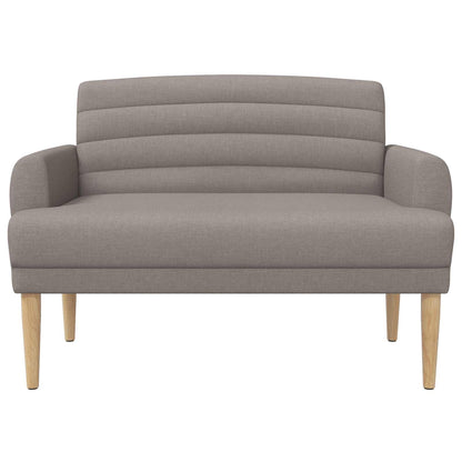 Loungebank met knopencomfort Taupe 116 x 67 x 80 cm Stof