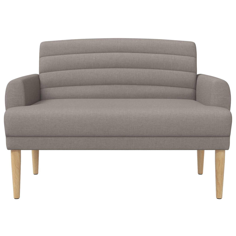 Loungebank met knopencomfort Taupe 116 x 67 x 80 cm Stof