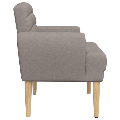 Loungebank met knopencomfort Taupe 116 x 67 x 80 cm Stof