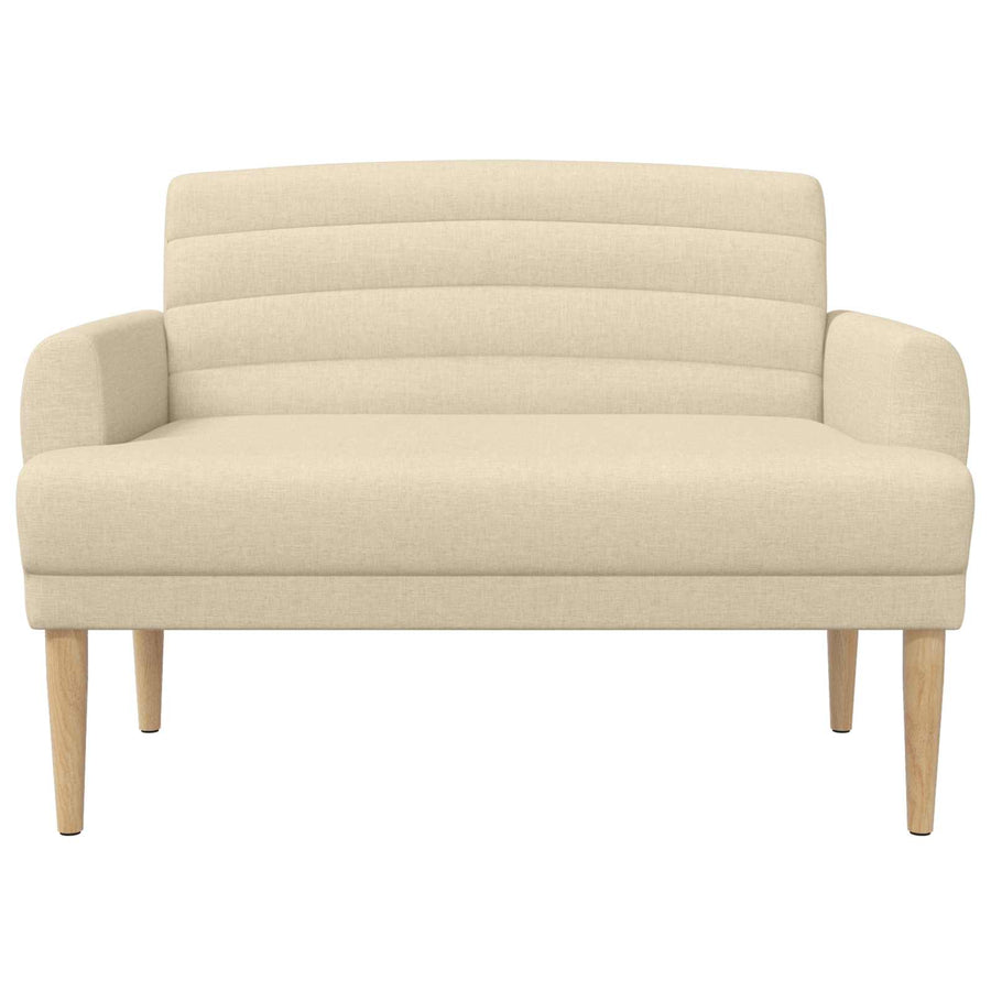 Loungebank met knopencomfort Crèmekleurig 116 x 67 x 80 cm Stof