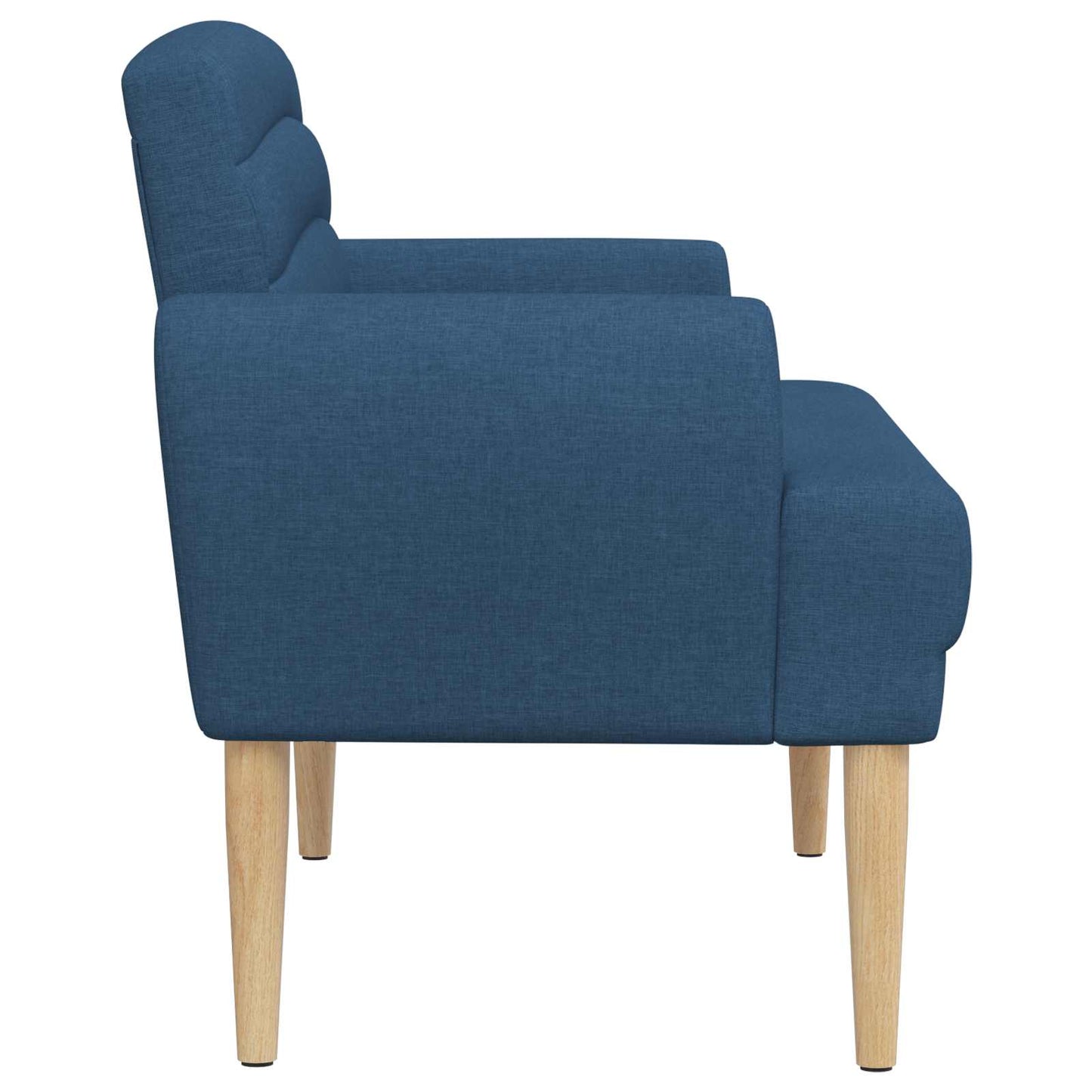 Loungebank met knopencomfort Blauw 116 x 67 x 80 cm Stof
