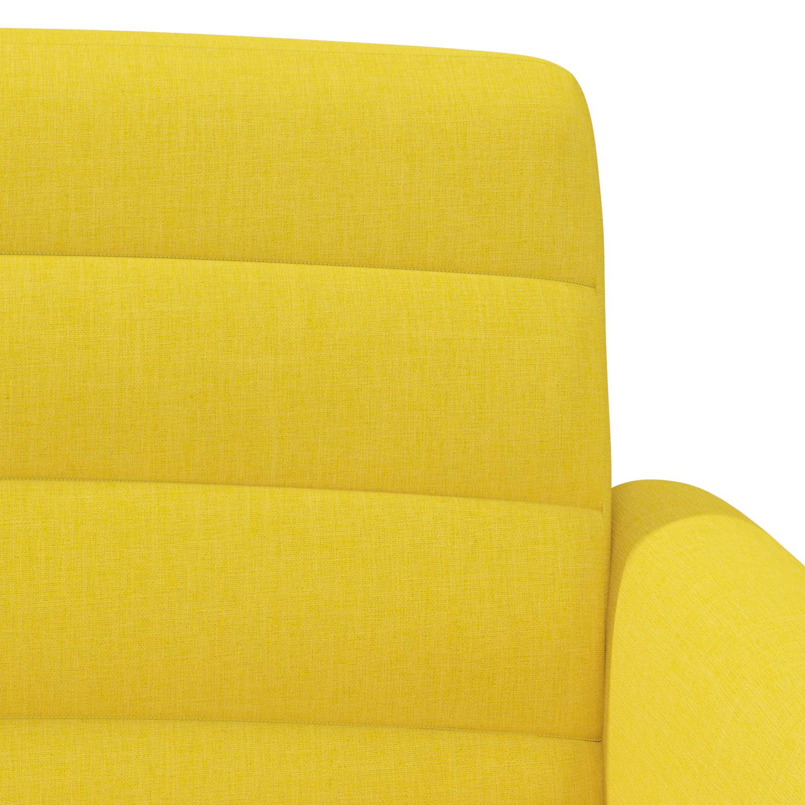 Loungebank met knopencomfort Lichtgeel 116 x 67 x 80 cm Stof