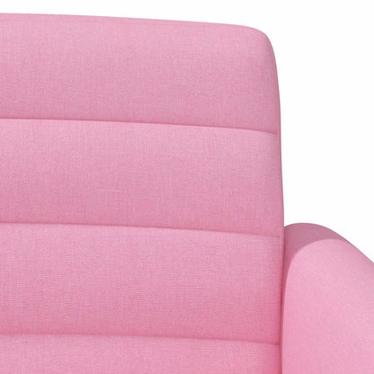 Loungebank met knopencomfort Roze 116 x 67 x 80 cm Stof