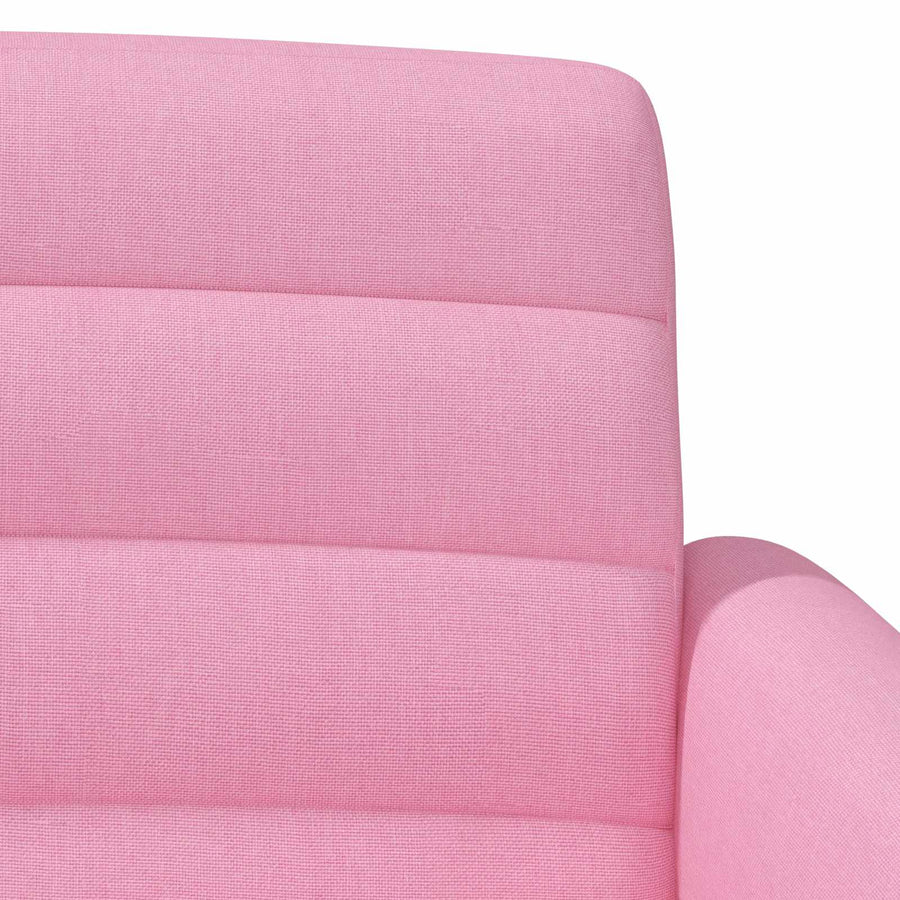 Loungebank met knopencomfort Roze 116 x 67 x 80 cm Stof