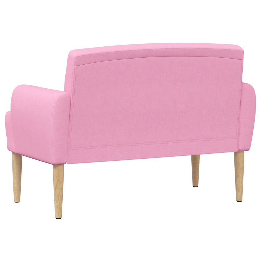 Loungebank met knopencomfort Roze 116 x 67 x 80 cm Stof