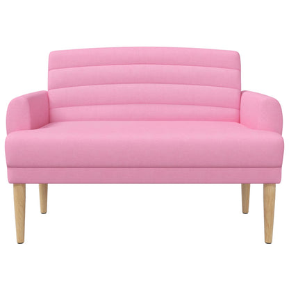Loungebank met knopencomfort Roze 116 x 67 x 80 cm Stof