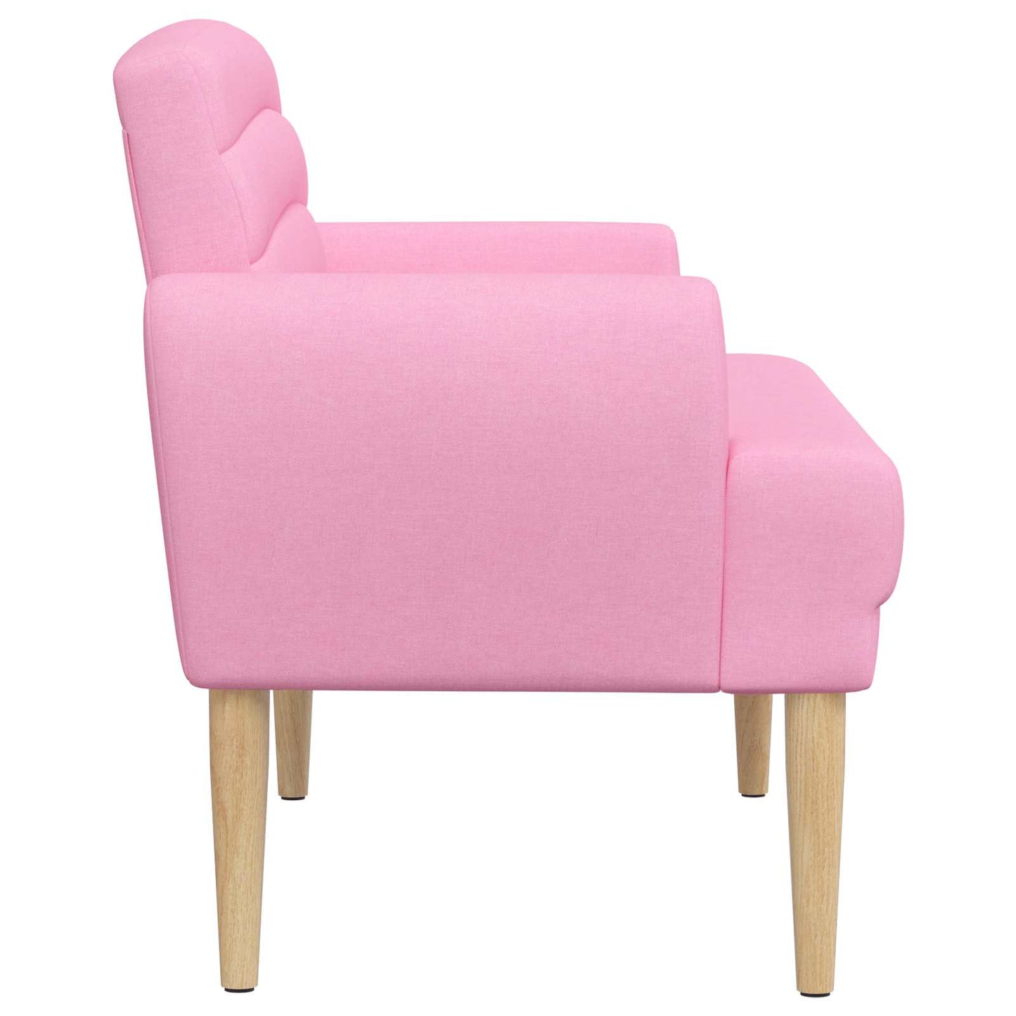 Loungebank met knopencomfort Roze 116 x 67 x 80 cm Stof