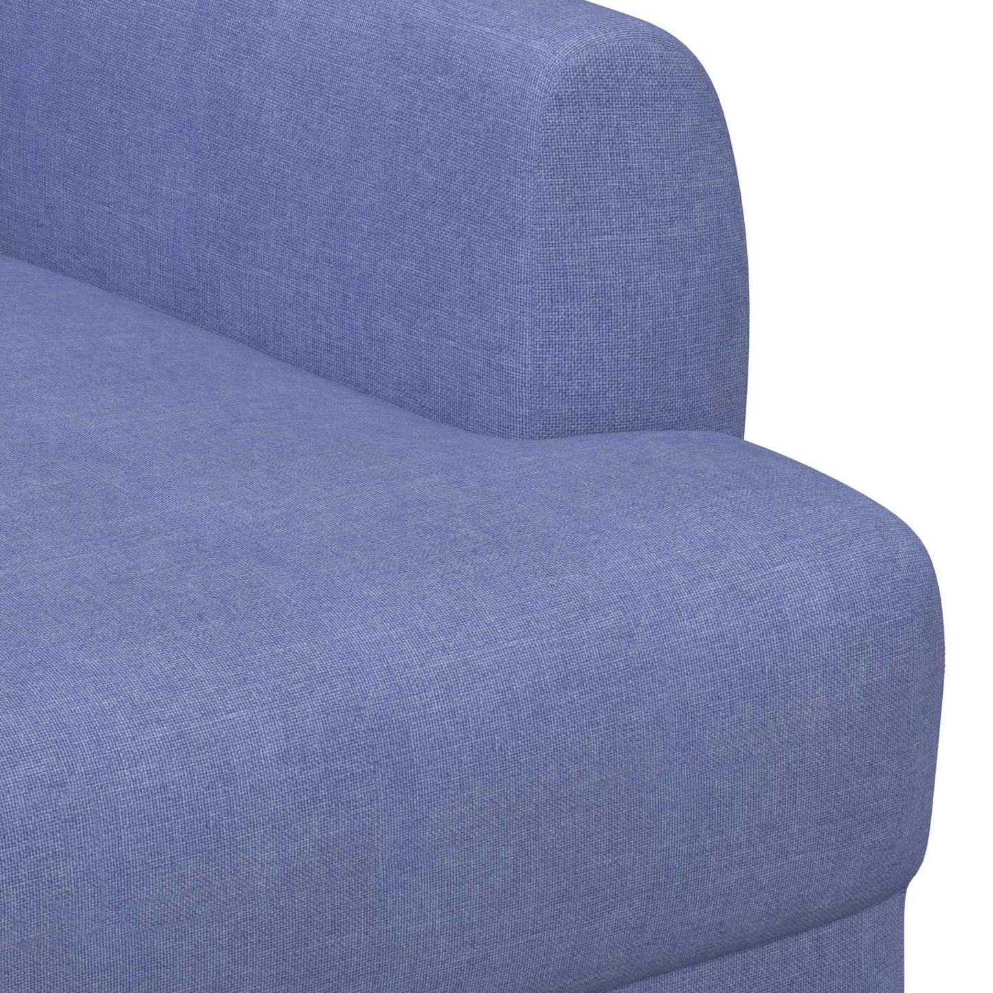 Loungebank met knopencomfort Jeans Blauw 116 x 67 x 80 cm Stof