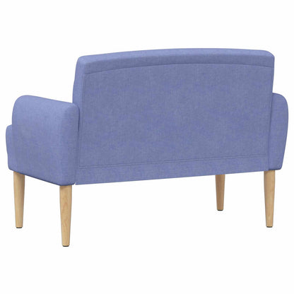 Loungebank met knopencomfort Jeans Blauw 116 x 67 x 80 cm Stof