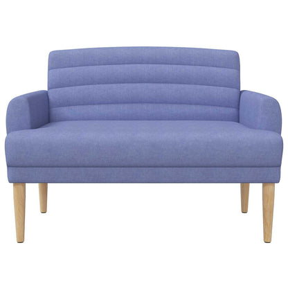 Loungebank met knopencomfort Jeans Blauw 116 x 67 x 80 cm Stof