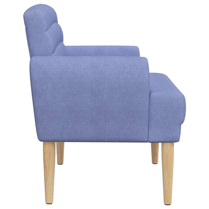 Loungebank met knopencomfort Jeans Blauw 116 x 67 x 80 cm Stof