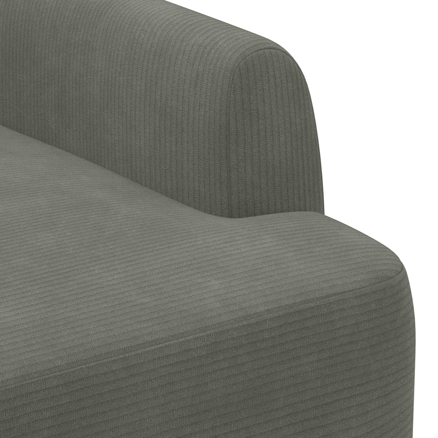 Loungebank met knopencomfort Lichtgrijs 116 x 67 x 81 cm