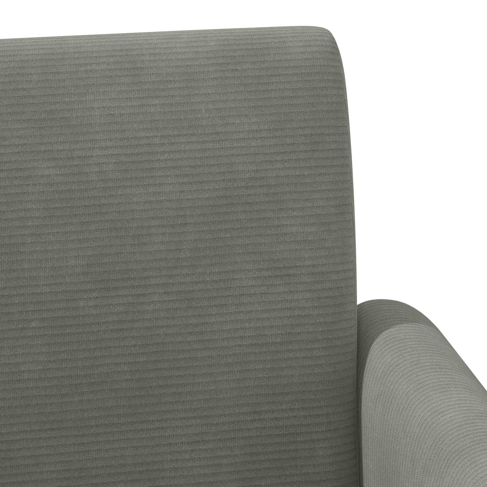 Loungebank met knopencomfort Lichtgrijs 116 x 67 x 81 cm