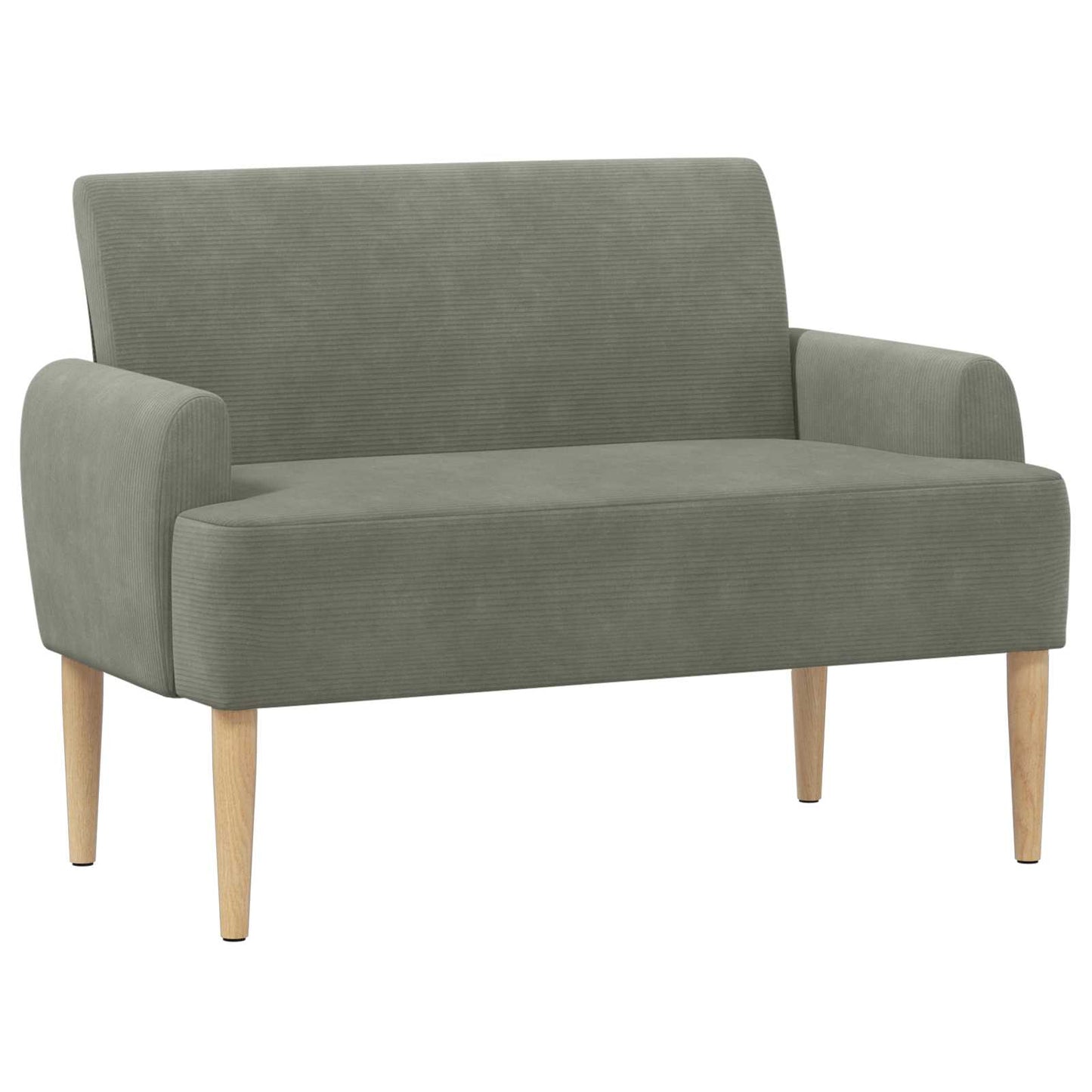 Loungebank met knopencomfort Lichtgrijs 116 x 67 x 81 cm