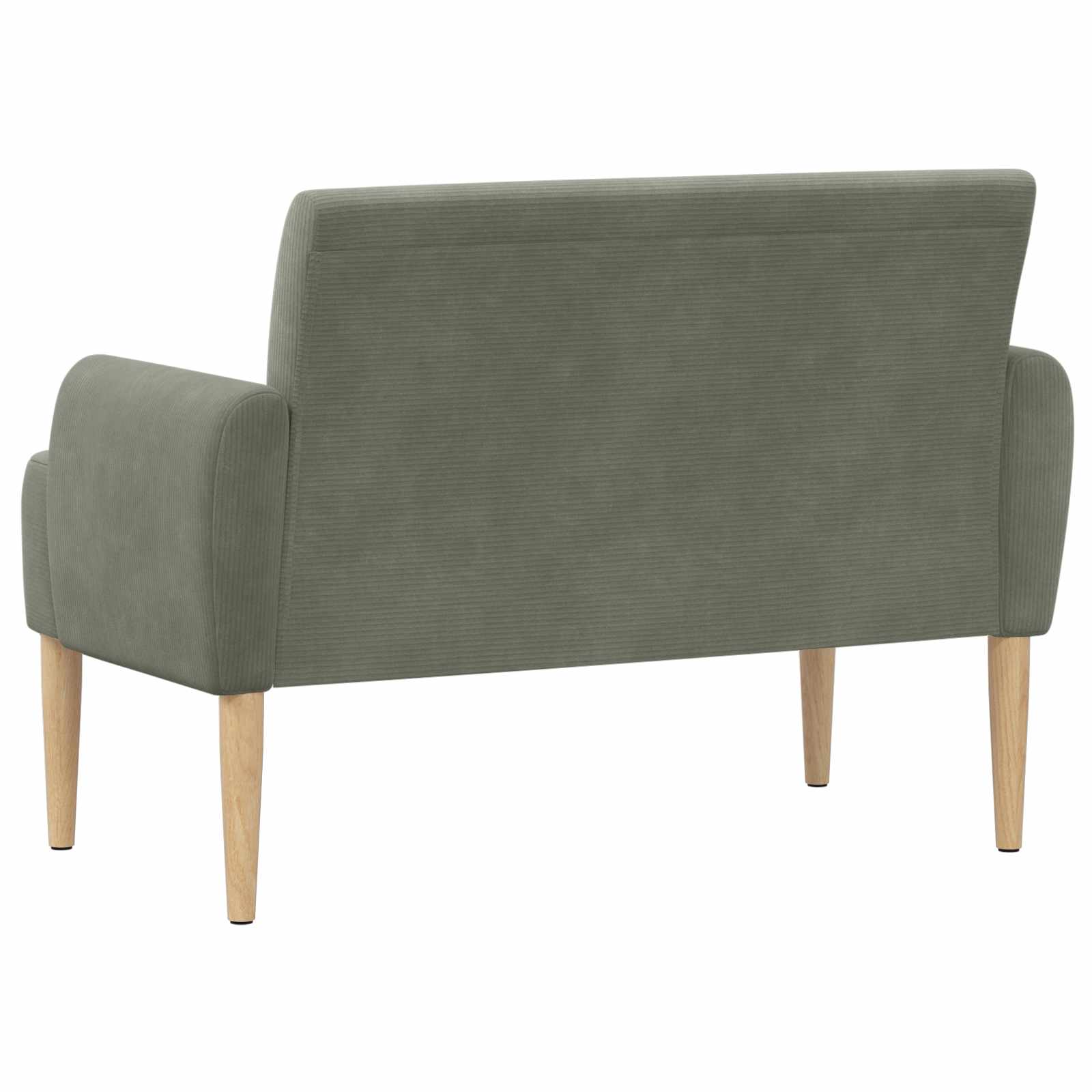 Loungebank met knopencomfort Lichtgrijs 116 x 67 x 81 cm