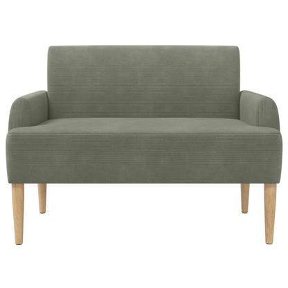 Loungebank met knopencomfort Lichtgrijs 116 x 67 x 81 cm