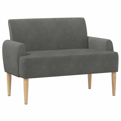 Loungebank met knopencomfort Donkergrijs 116 x 67 x 81 cm