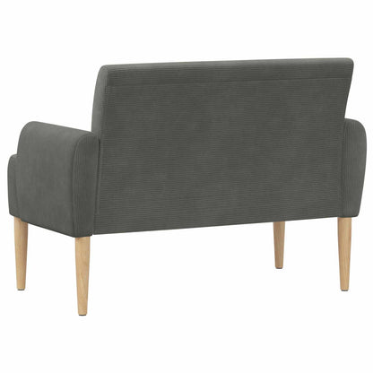 Loungebank met knopencomfort Donkergrijs 116 x 67 x 81 cm