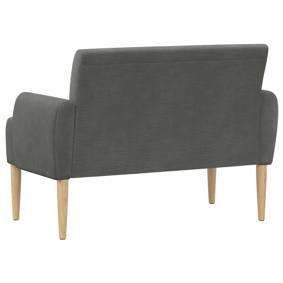 Loungebank met knopencomfort Donkergrijs 116 x 67 x 81 cm