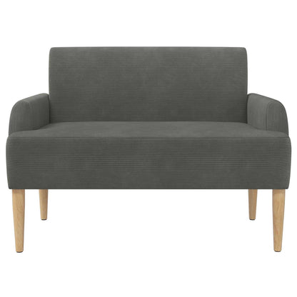Loungebank met knopencomfort Donkergrijs 116 x 67 x 81 cm