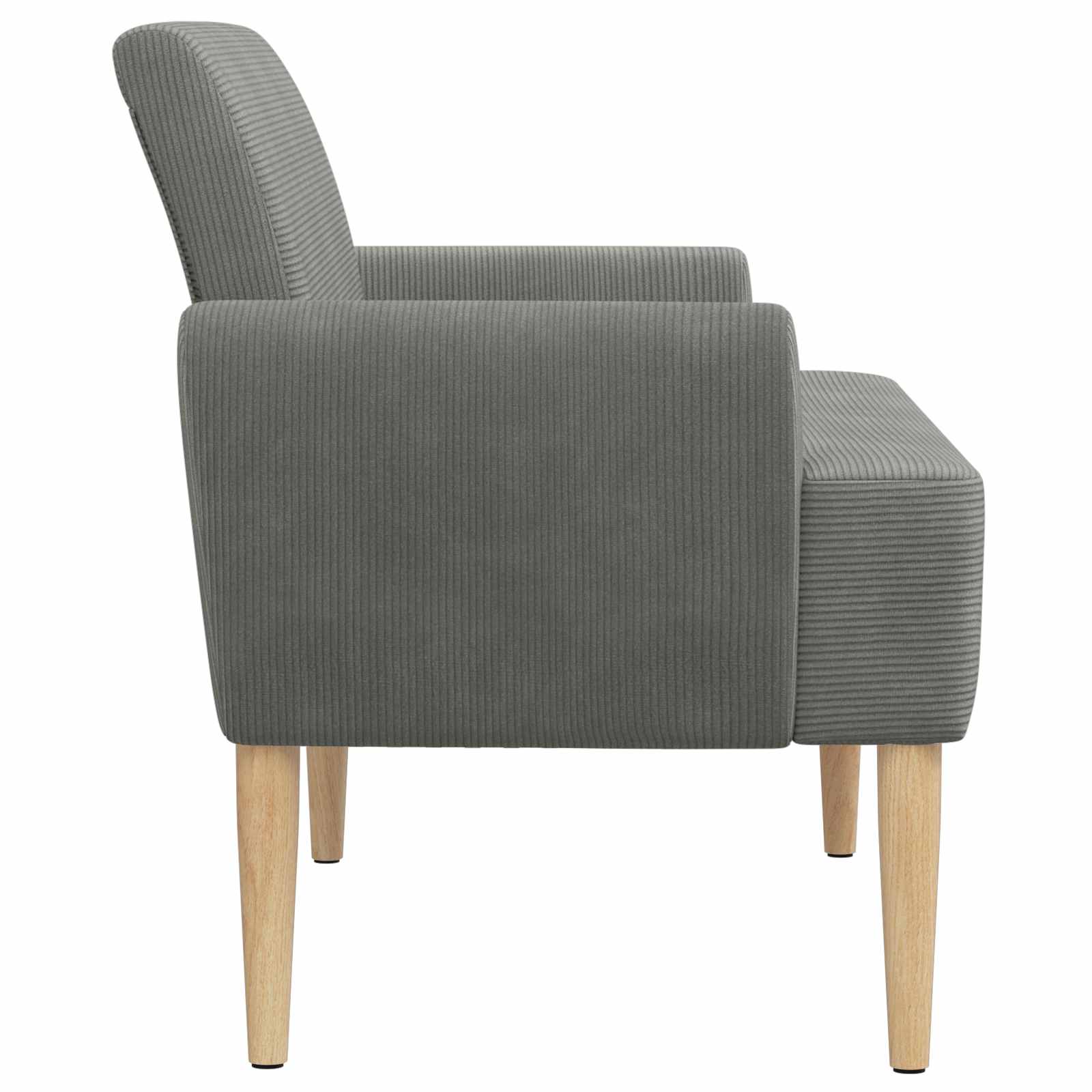 Loungebank met knopencomfort Donkergrijs 116 x 67 x 81 cm