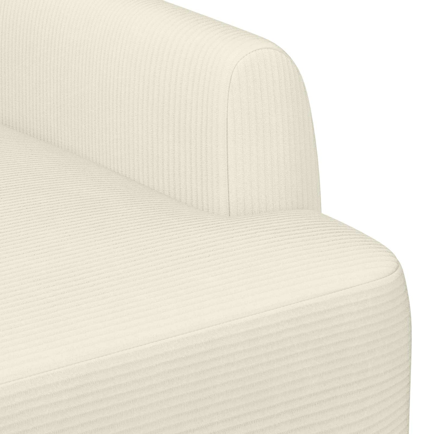 Loungebank met knopencomfort Crèmekleurig 116 x 67 x 81 cm