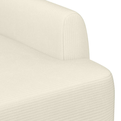 Loungebank met knopencomfort Crèmekleurig 116 x 67 x 81 cm