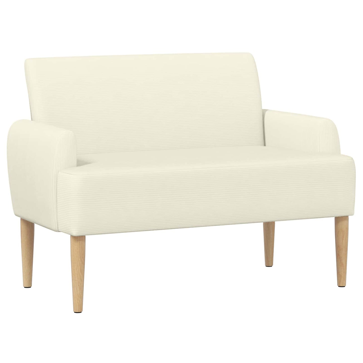 Loungebank met knopencomfort Crèmekleurig 116 x 67 x 81 cm