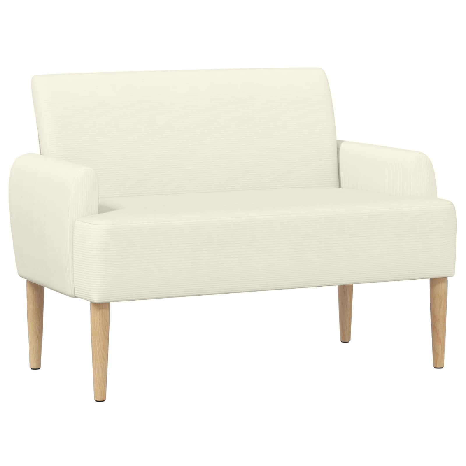 Loungebank met knopencomfort Crèmekleurig 116 x 67 x 81 cm