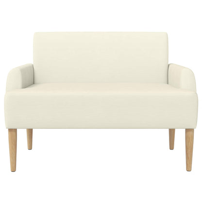 Loungebank met knopencomfort Crèmekleurig 116 x 67 x 81 cm