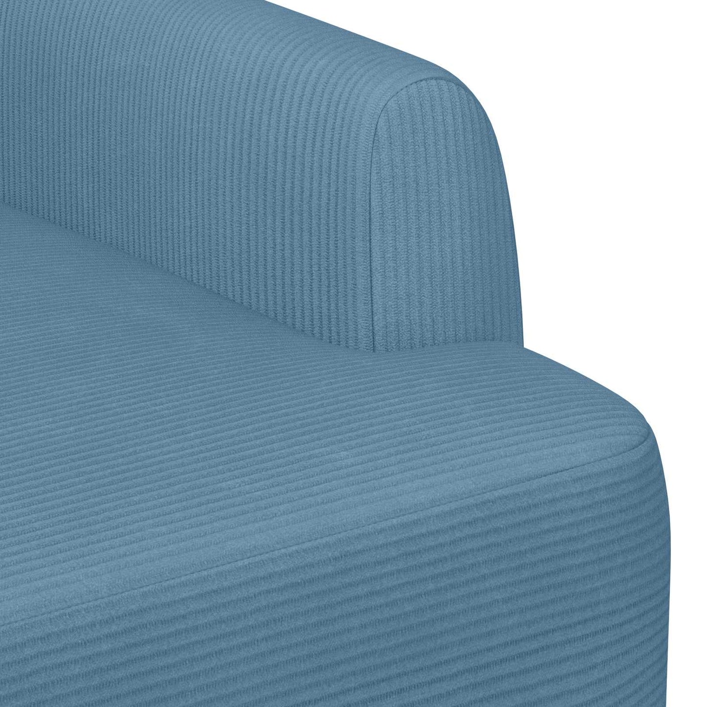 Loungebank met knopencomfort Blauw 116 x 67 x 81 cm Katoen Stof