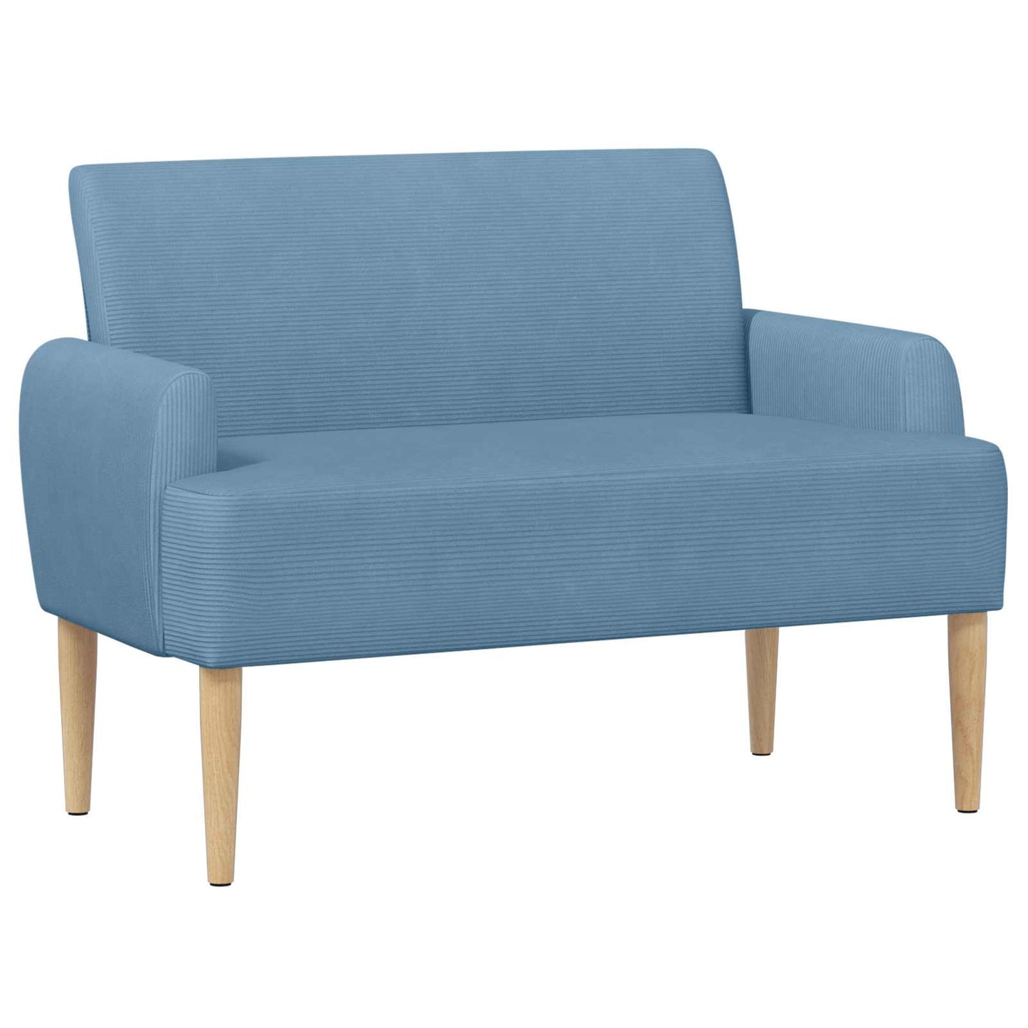 Loungebank met knopencomfort Blauw 116 x 67 x 81 cm Katoen Stof