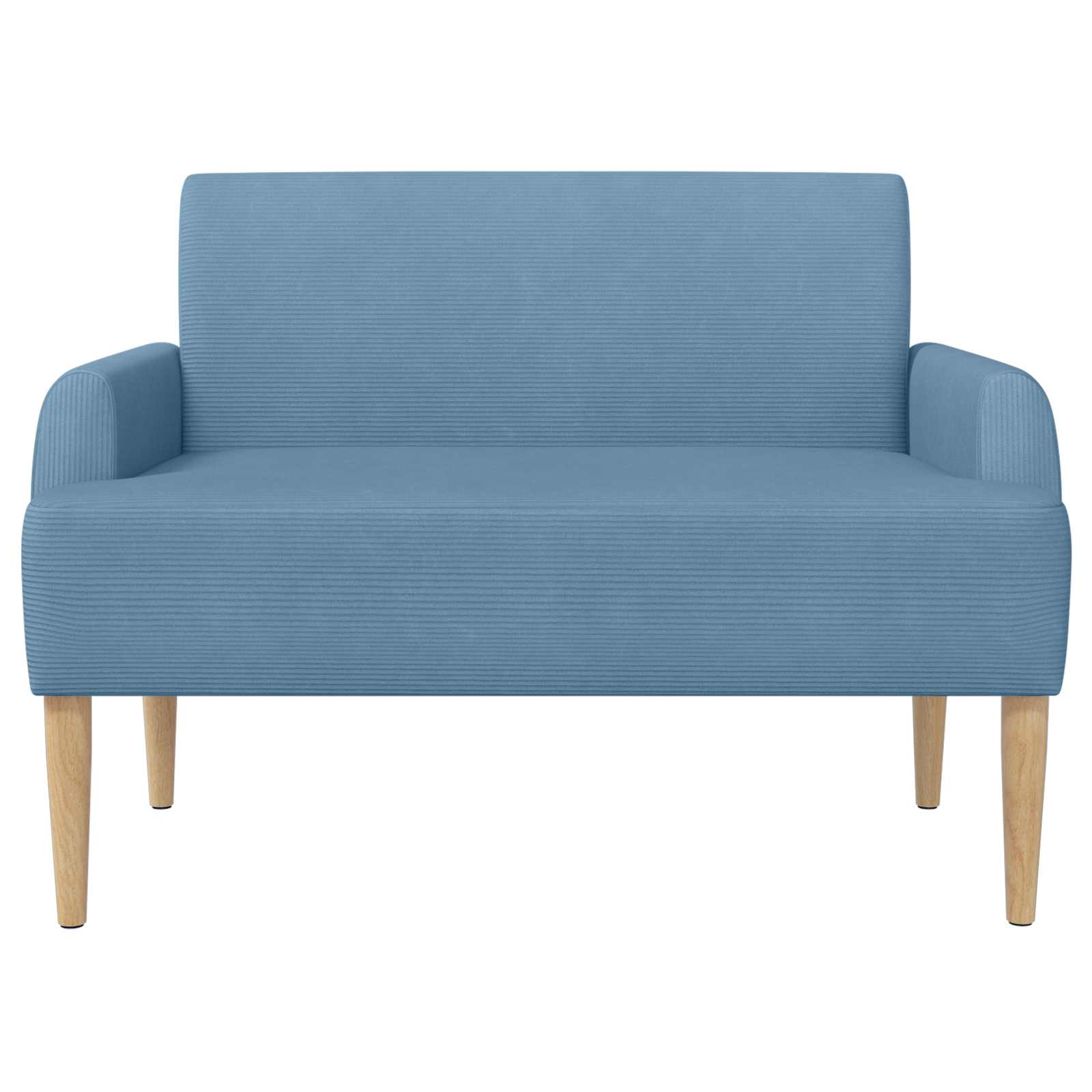Loungebank met knopencomfort Blauw 116 x 67 x 81 cm Katoen Stof