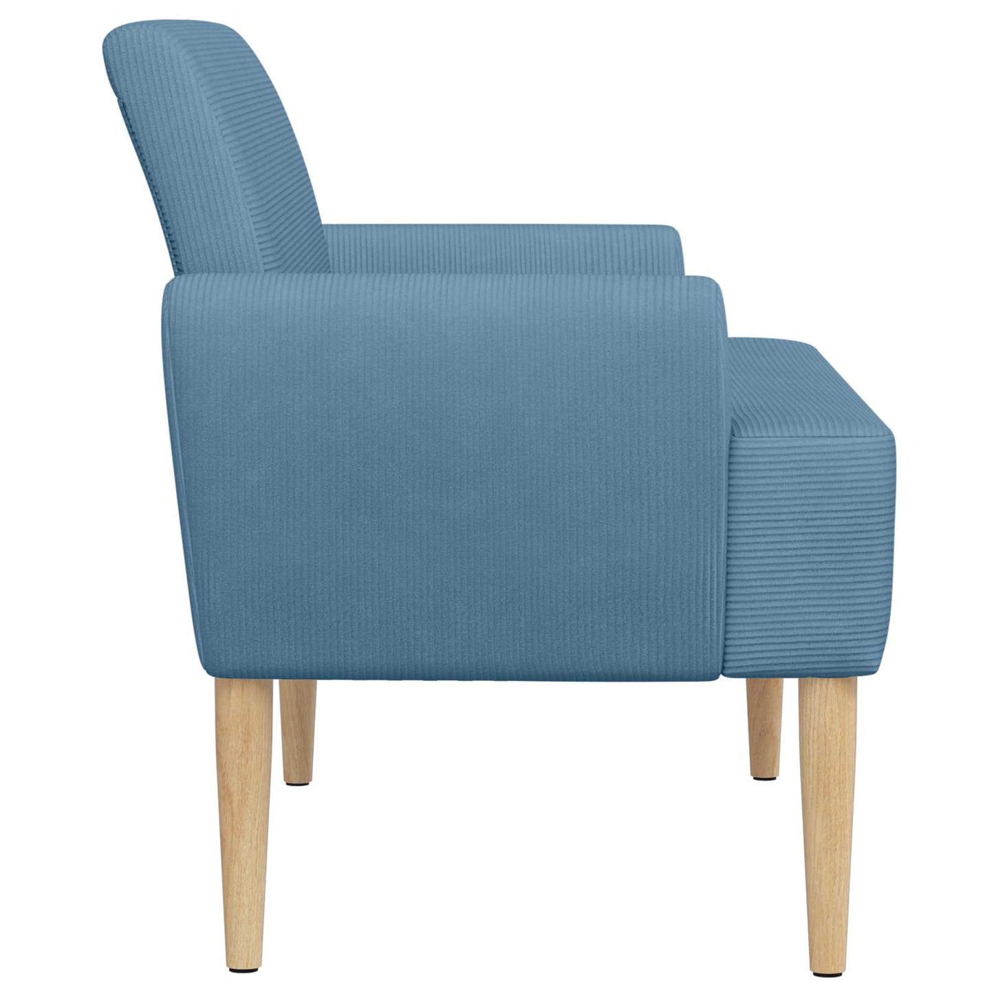 Loungebank met knopencomfort Blauw 116 x 67 x 81 cm Katoen Stof