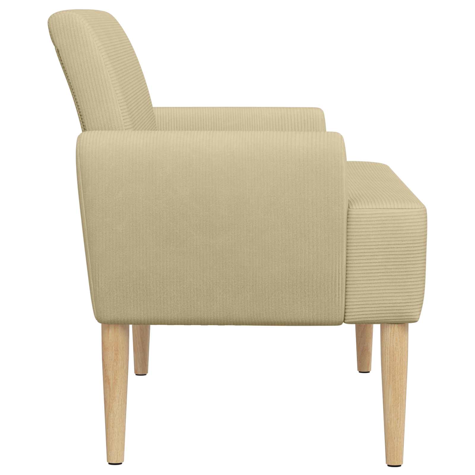 Loungebank met knopencomfort Lichtgroen Grijs 116 x 67 x 81 cm
