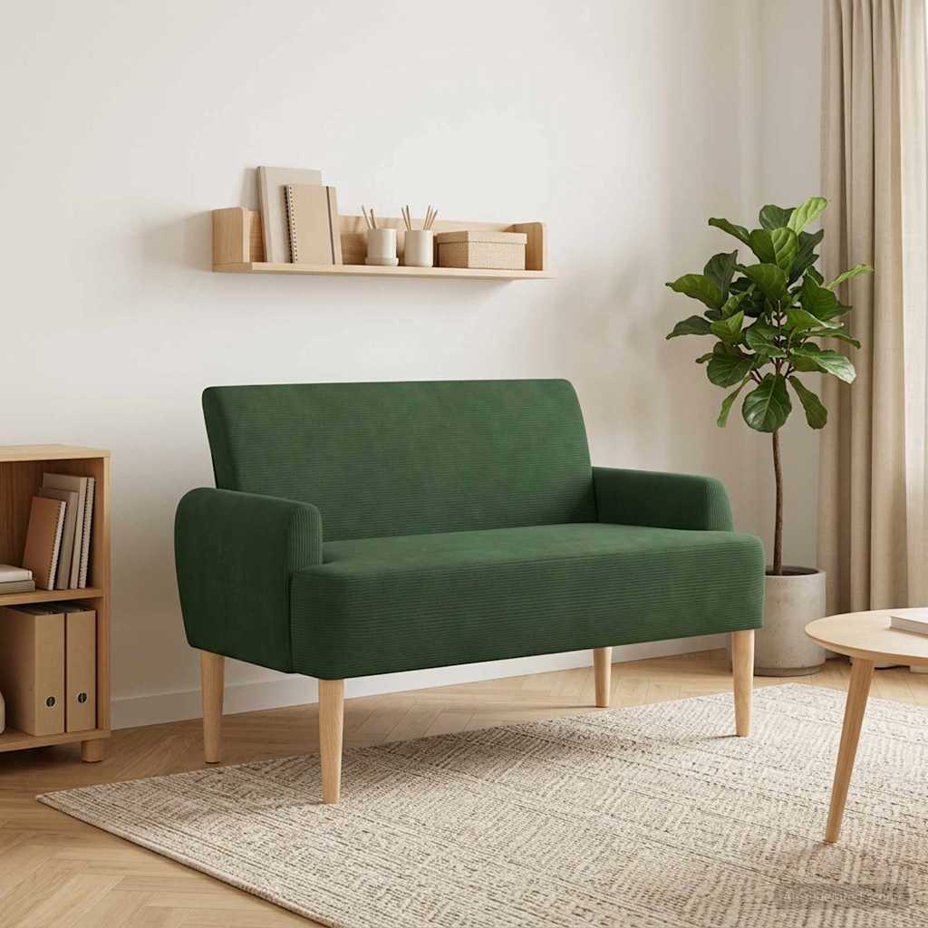 Loungebank met knopencomfort Jungle Groen 116 x 67 x 81 cm