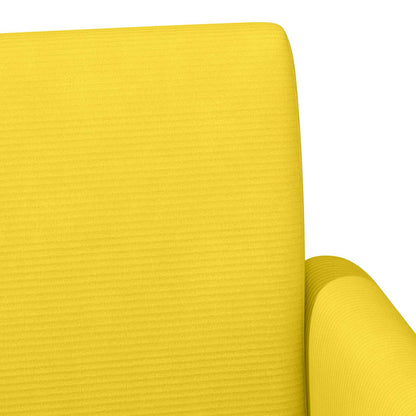 Loungebank met knopencomfort Lichtgeel 116 x 67 x 81 cm