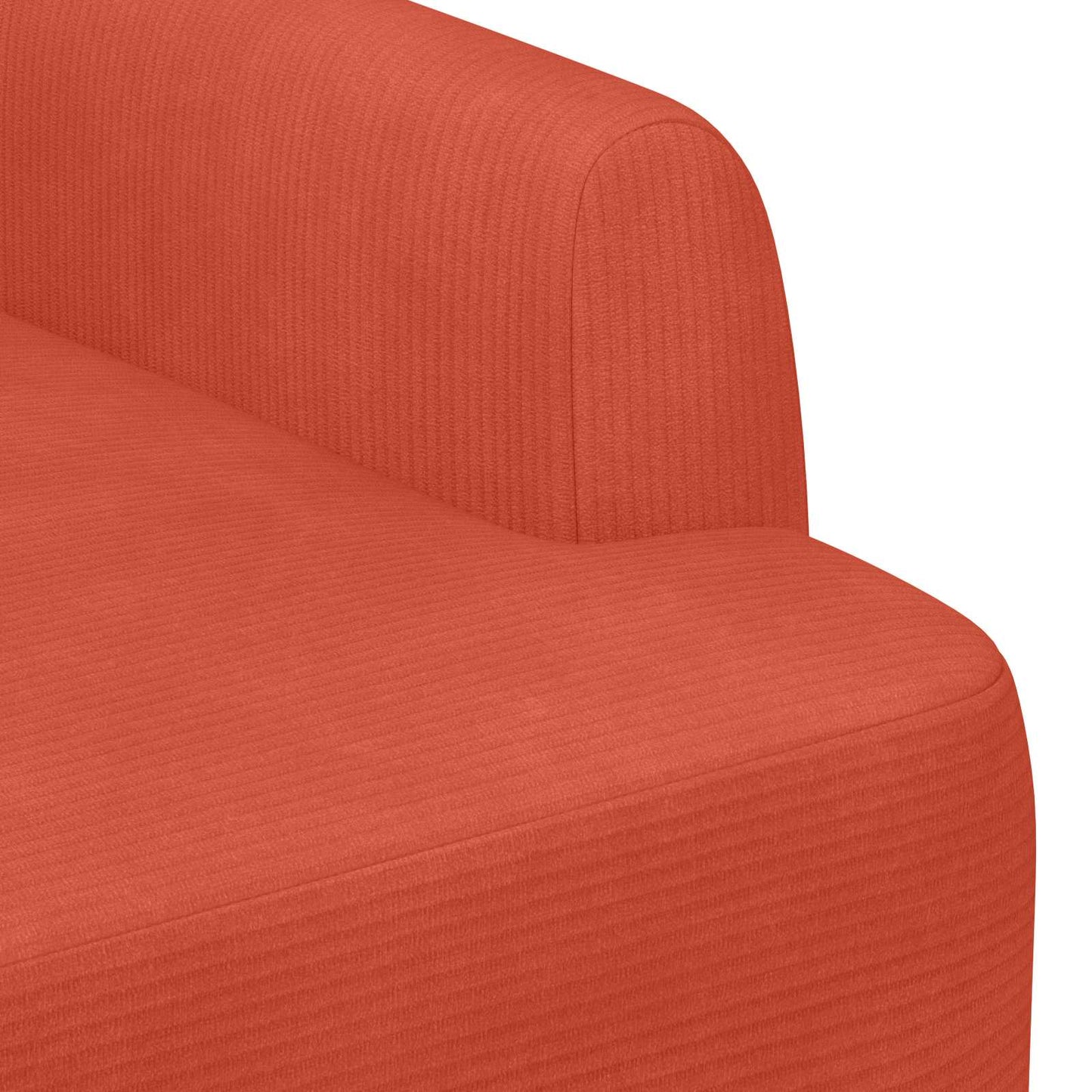 Loungebank met knopencomfort Rood-oranje 116 x 67 x 81 cm