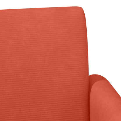Loungebank met knopencomfort Rood-oranje 116 x 67 x 81 cm