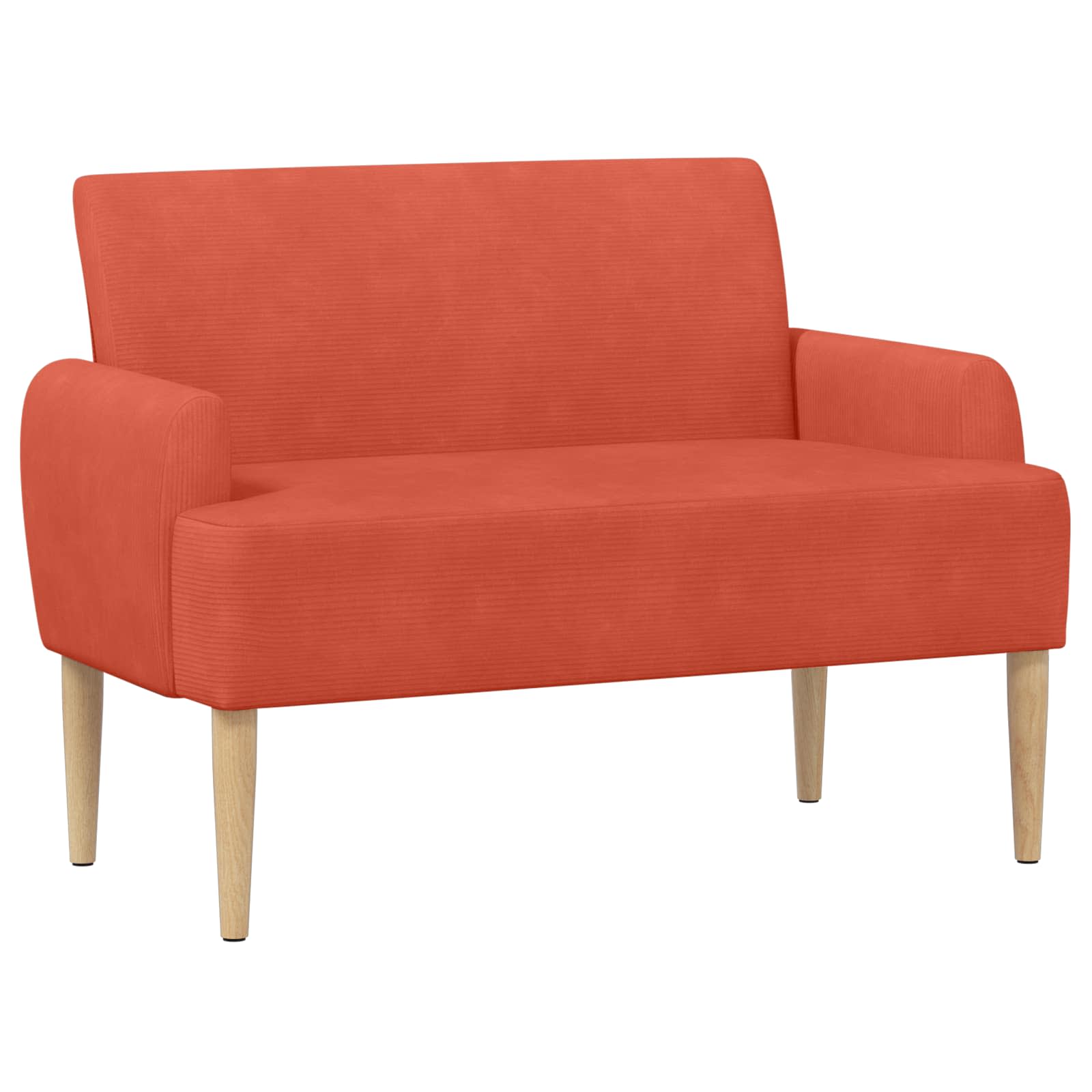 Loungebank met knopencomfort Rood-oranje 116 x 67 x 81 cm